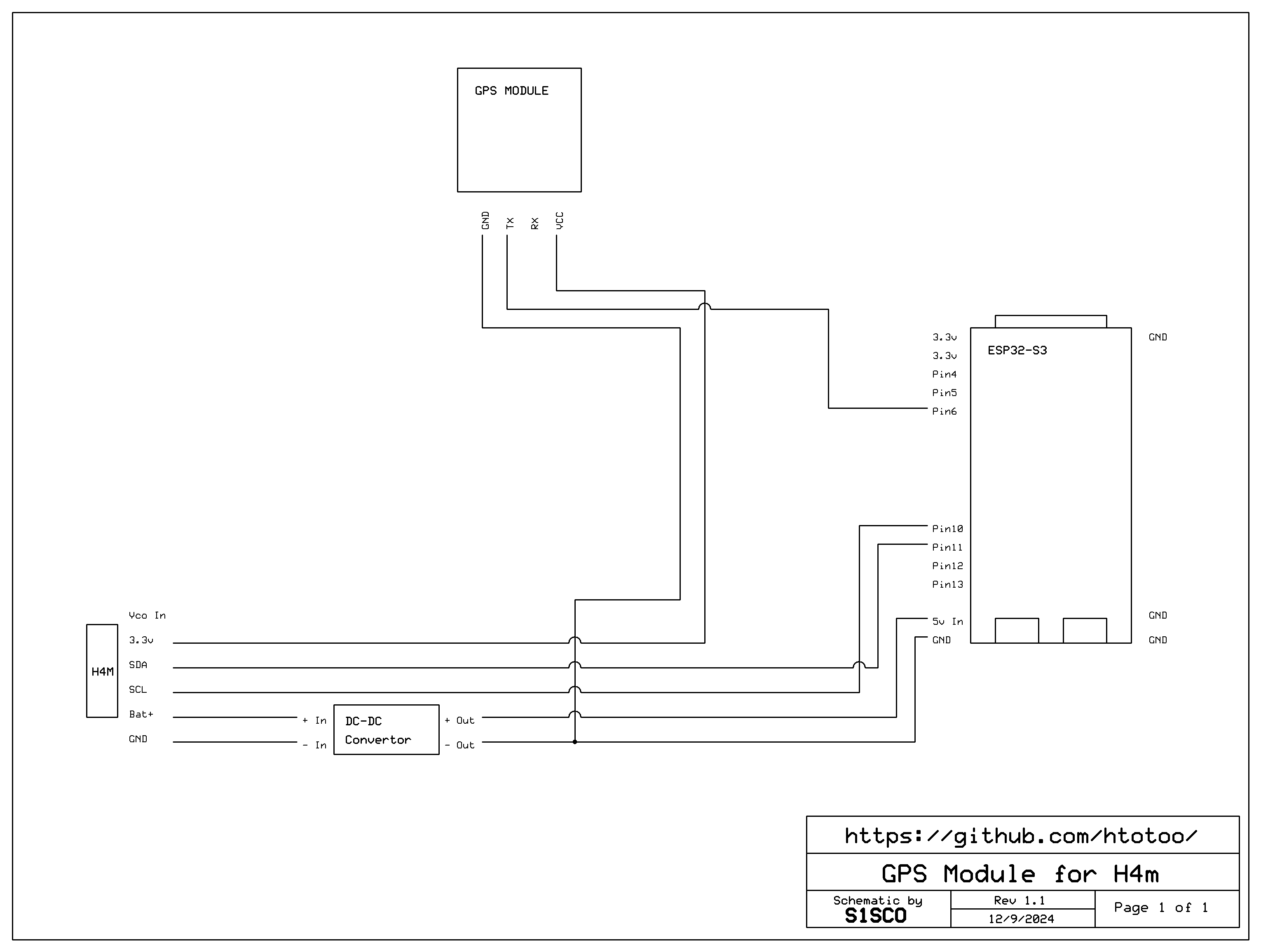 I2C Mocule Schematic